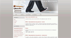 Desktop Screenshot of jakubkosowski.pl