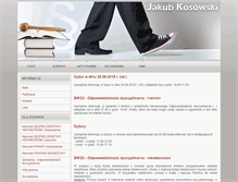 Tablet Screenshot of jakubkosowski.pl